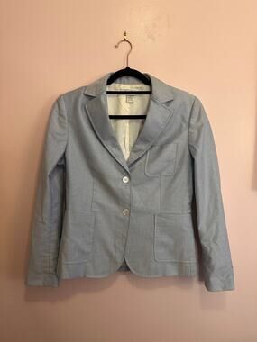 Brooks Brothers Women's Light Blue Blazer Suit Jacket 6